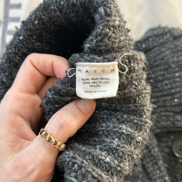 Hatch Dark Gray Ribbed Sweater - Picture 6 of 6